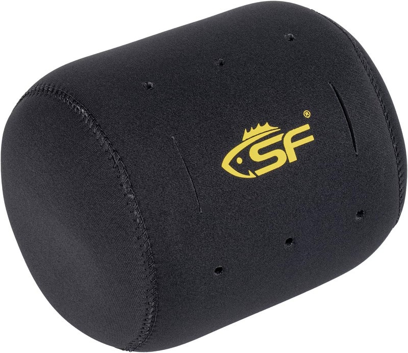 sf. Neoprene Conventional Reel Covers Round Reel Case Protective Cover Shield Pouch, XXS/XS/S/M/L/XL/XXL Size, Black - Image 1